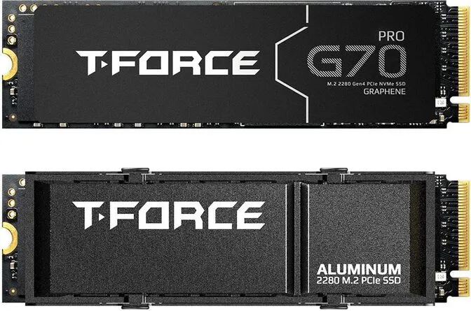 SSD Team Group T-Force G70 Pro 1TB Gen4 M.2 NVMe (7400/5500MB/s) C/Dissipador
