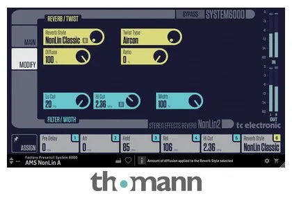 tc electronic Nonlin2 Twisted Effects Reverb