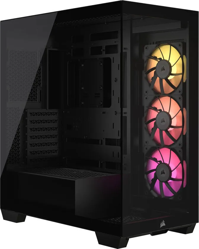 Caixa ATX Corsair iCUE LINK 3500X RGB Preta Vidro Temperado