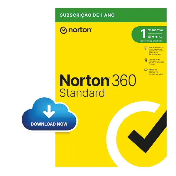 NORTON 360 STANDARD 10GB PO 1 USER 1 DEVICE 12MO DRMKEY FTP (ESD)