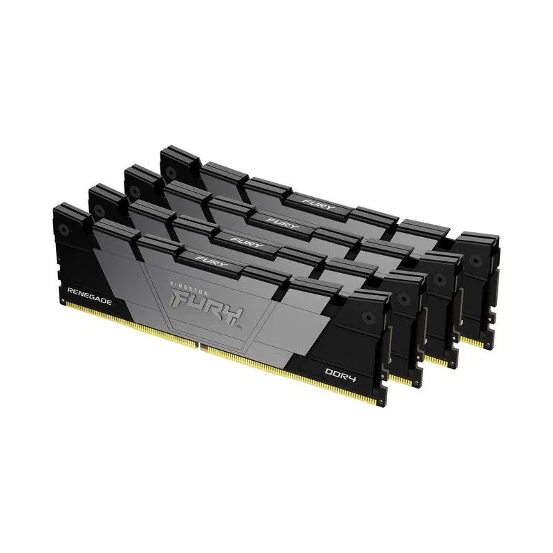 Memória RAM Kingston FURY Renegade 32GB 4x8GB DDR4 3600MHz CL16 Preto Intel XMP
