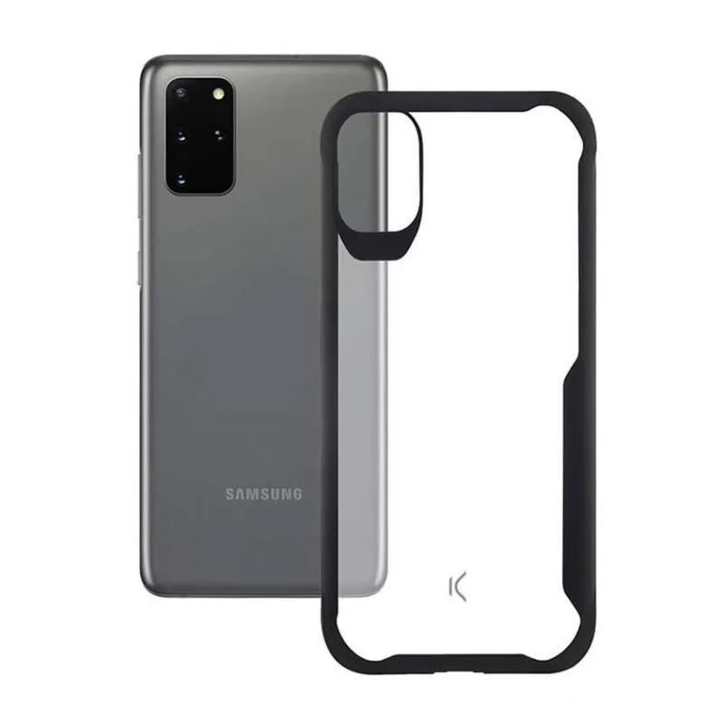 Ksix Flex Armor TPU Capa Transparente com Moldura Preta para Samsung Galaxy S20 Plus