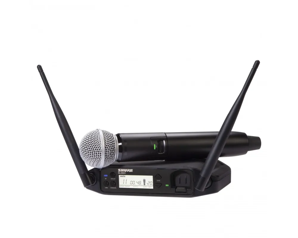 Sistema de Microfone sem Fio Shure GLXD24+/SM58