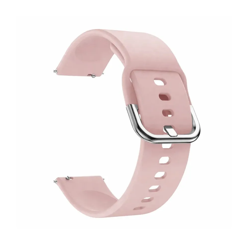 Bracelete Universal Silicone 20mm Rosa