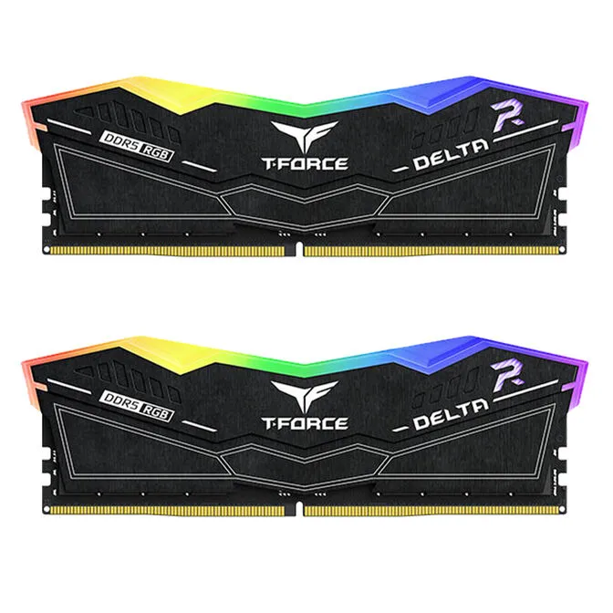 Team Group Kit 32GB (2 x 16GB) DDR5 7600MHz Delta RGB Preto CL36