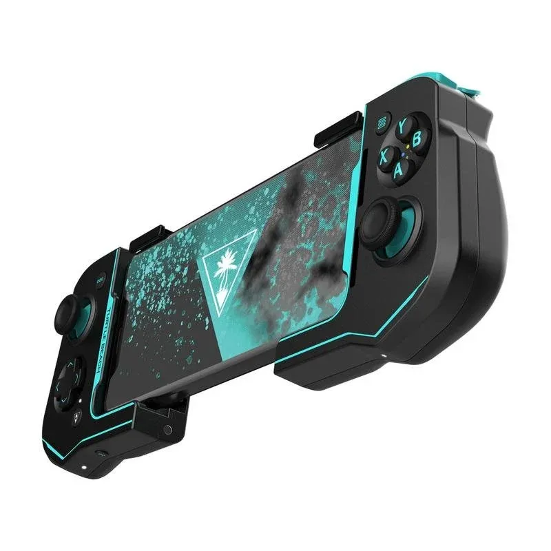 Gamepad Turtle Beach Atom Bluetooth Preto Ciano Compatível Android Bateria 20 h