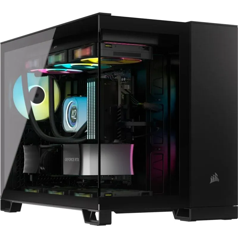 Caixa Micro-ATX Corsair 2500X Preta Vidro Temperado