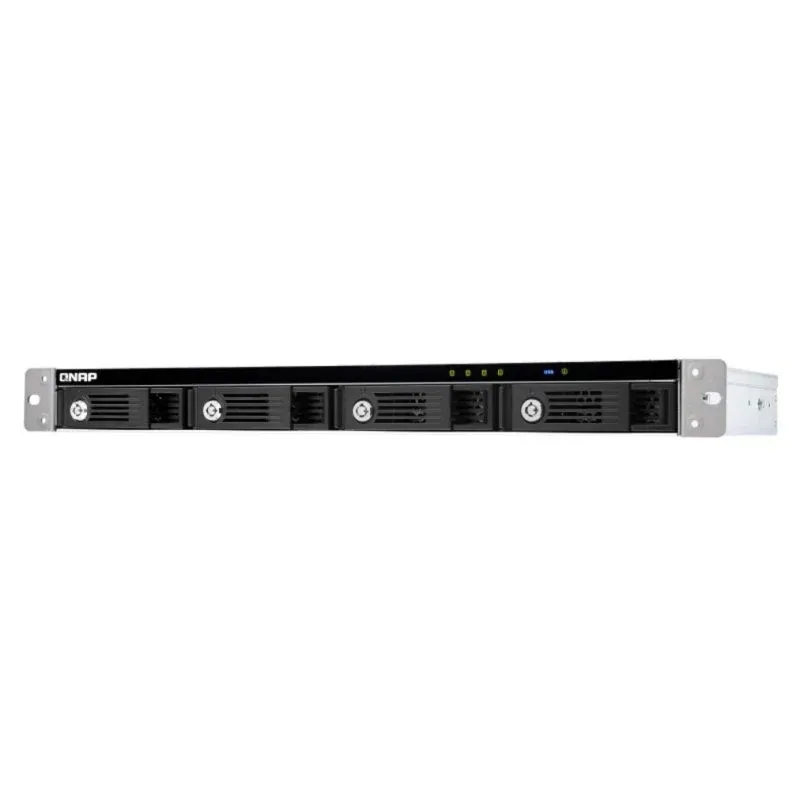 Caja PC QNAP TR-004U Rack 1U Aço Preto Cinzento USB-C 4 Baias