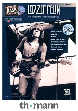 Alfred Music Publishing Led Zeppelin Bass Play-Along 2