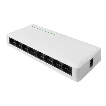 Switch Ntech Sw8, 8 Portas Gigabit,10/100/1000 Mbps, Caixa Em Abs