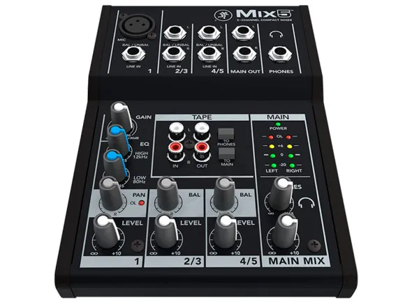Mackie MIX5 Mesa de Mistura Analógica Compacta 5 Canais