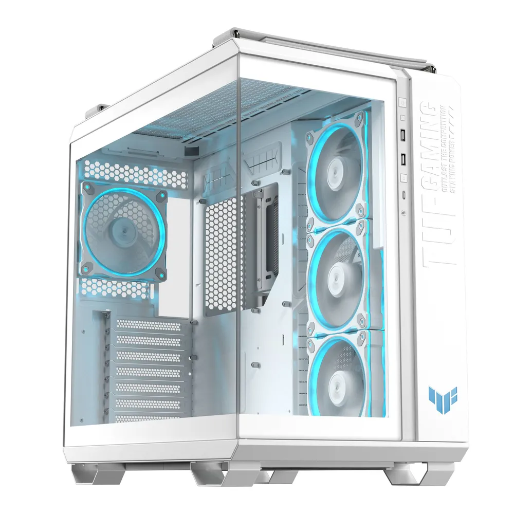 Caixa ATX Asus TUF Gaming GT502 Horizon ARGB Vidro Temperado Branca
