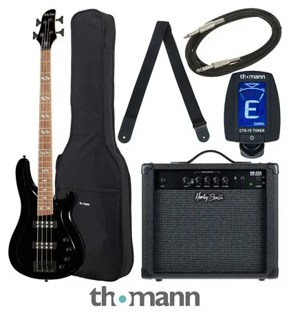 Harley Benton B-450 Black Bundle 1
