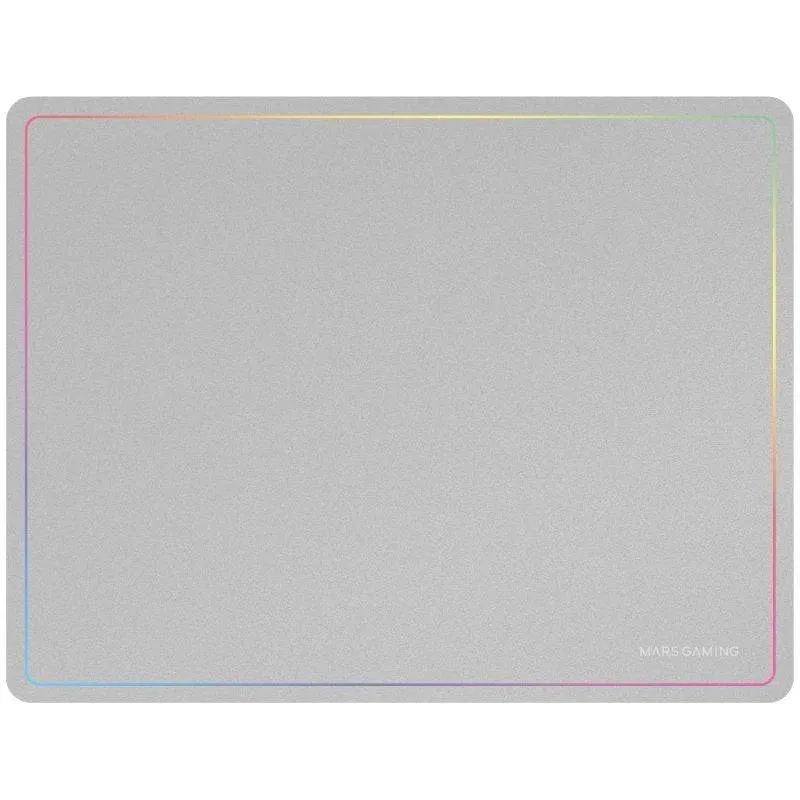 Tapete de Rato (Mousepad) Mars Gaming MMP124 Rainbow Line Edge Design L Branco