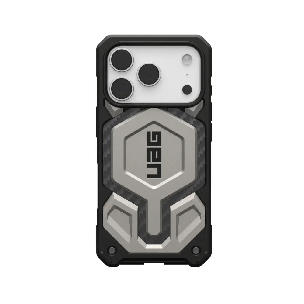 Capa Urban Armor Gear iPhone 17 Pro Monarch Pro Cinzenta