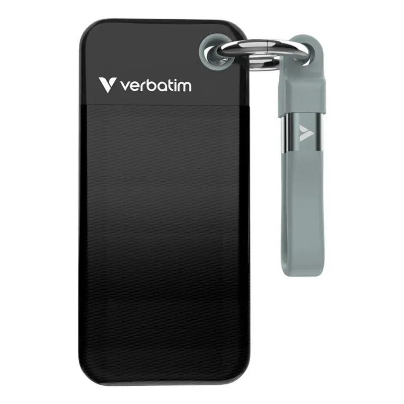 Verbatim Pocket SSD Externo 2TB USB-C 3.2 Gen2 1000MB/s Preto/Cinzento