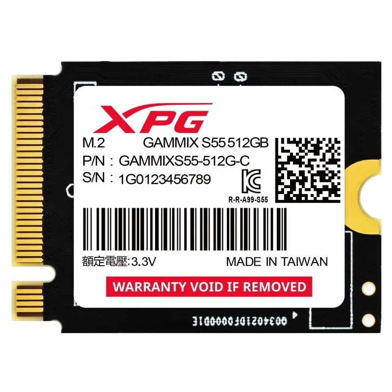 Disco Rígido Adata Gammix S55 SSD 512GB M.2 PCIe Gen4 2230