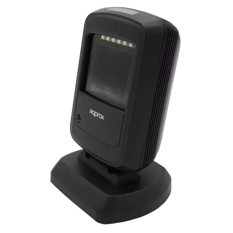 APPROX BARCODE SCANNER OMNIDIRECTIONAL 2D S07DESK WITH STAND BLACK - USB