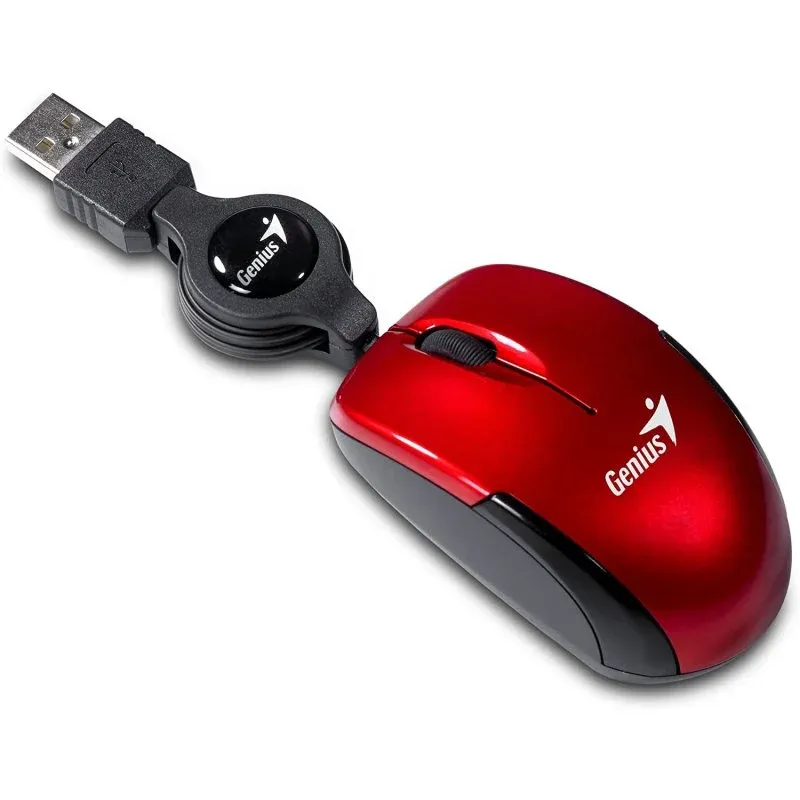 Genius Micro Traveler V2 Mini Rato USB 1000 DPI Vermelho
