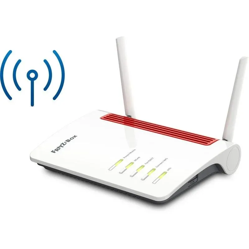 Router Fritz Box 6850 4G WiFi 5 1266Mbps Dupla Banda Ethernet 4G Branco