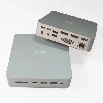 USB-C Dual-4k Docking Station 100W Ntech Dock172nt