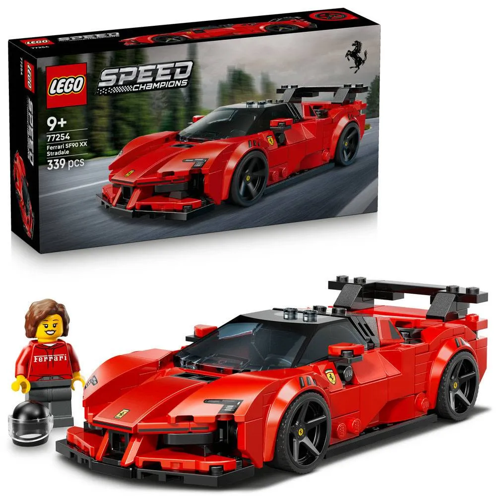 LEGO Speed Champions: Carro Desportivo Ferrari SF90 XX Stradale | Idades 9+ | 339 Peças | Item 77254