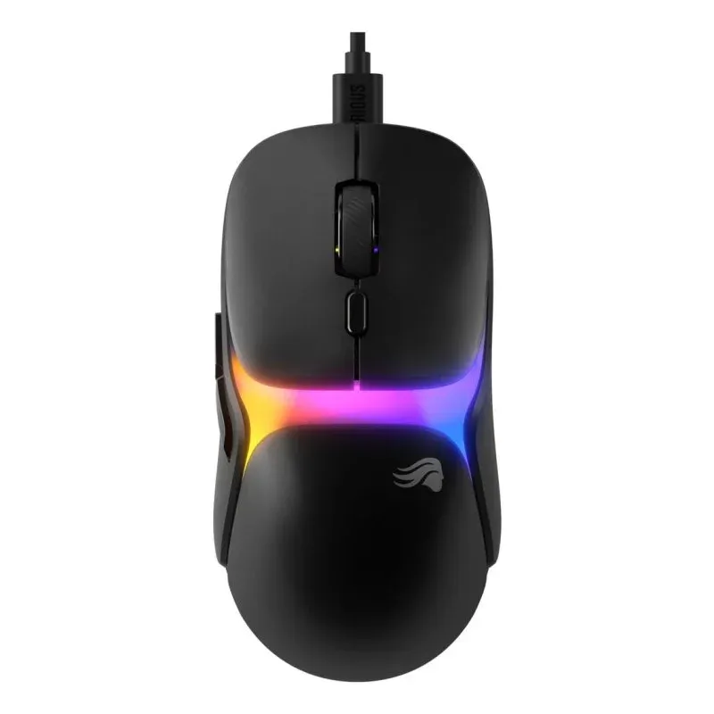 Ratón Glorious Model O3 Wired USB 30000DPI Preto RGB 6 Botões Gaming
