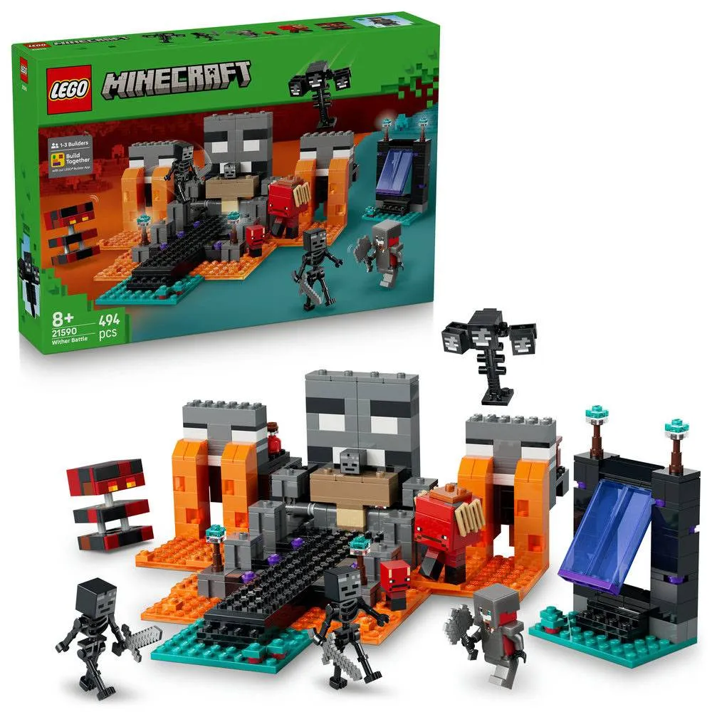 LEGO Minecraft: Batalha do Wither | Idades 8+ | 494 Peças | Item 21590