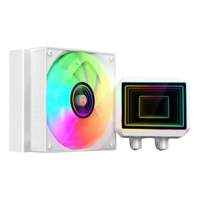 Cooler CPU Mars Gaming MLTWO120W ARGB Infinity Mirror Liquid Branco
