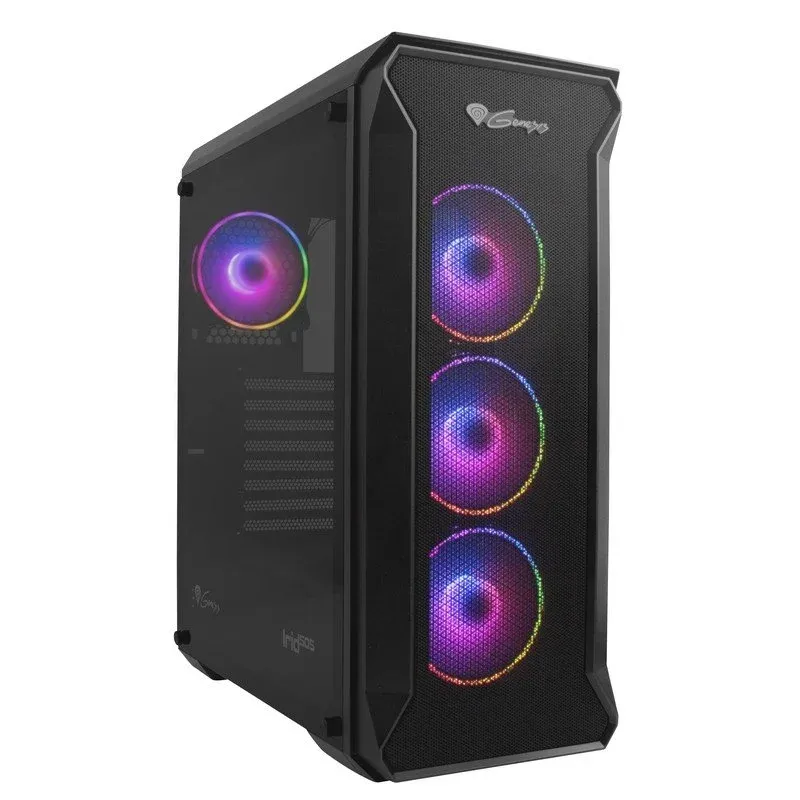 Caixa de Computador Genesis Irid 505 ARGB Vidro Temperado USB 3.0