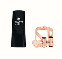 Abraçadeira/Tapa Boquilha Sax Alto Vandoren LC57PGP Rose Gold Plated
