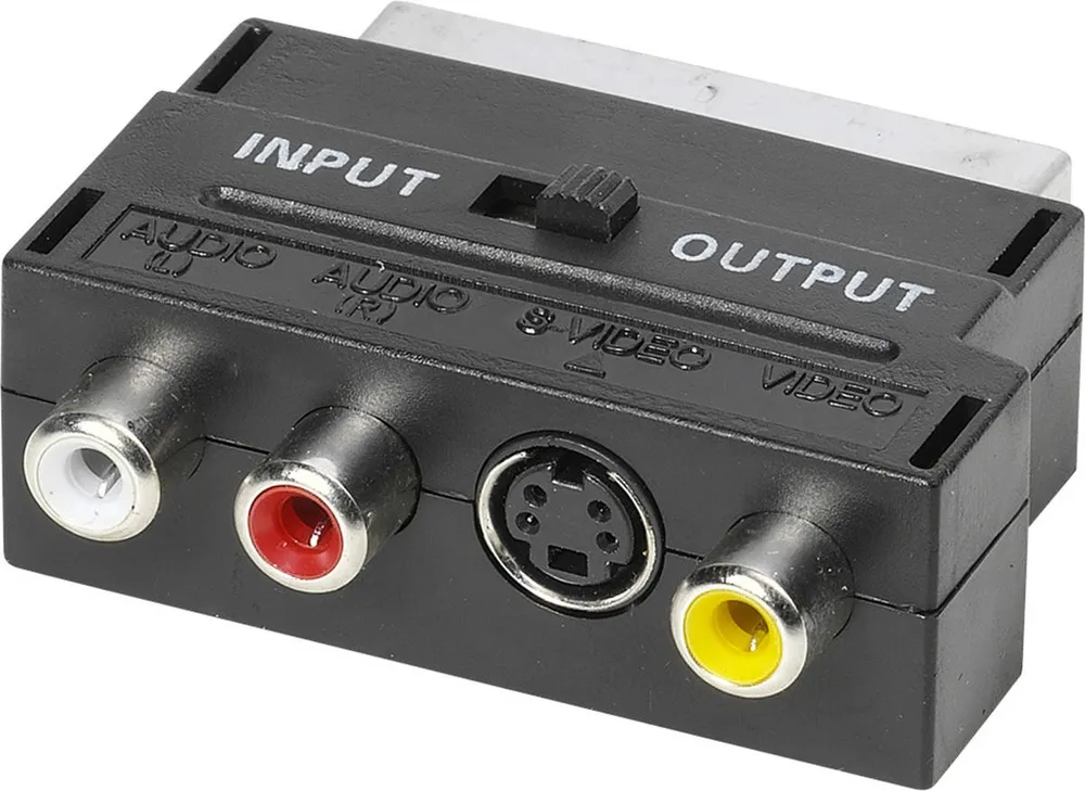 Adaptador VIVANCO S-VHS/SCAR (Preto)