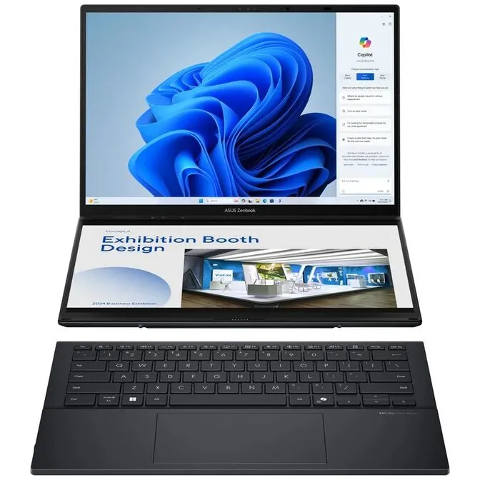 Portátil ASUS ZenBook Duo UX8406C 14" Ultra 9 285H 32GB DDR5 2TB Arc Graphics 3K OLED Touch 120Hz W11 Pro