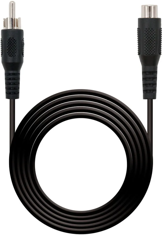 Cabo RCA Extensão Nanocable RCA/M-RCA/F 5M Preto