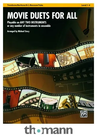 Alfred Music Publishing Movie Duets For All Trombone