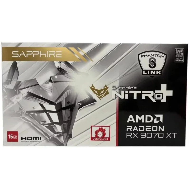 Placa gráfica Sapphire Radeon RX 9070 XT Nitro+ Gaming OC 16GB GDDR6 RDNA 4