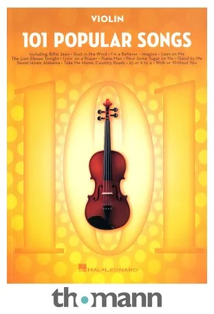 Hal Leonard 101 Popular Songs Violin