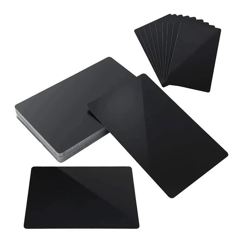 Conjunto Cartões de Visita Aluminum p/ Gravação (100 Unidades) - LASERPECKER
