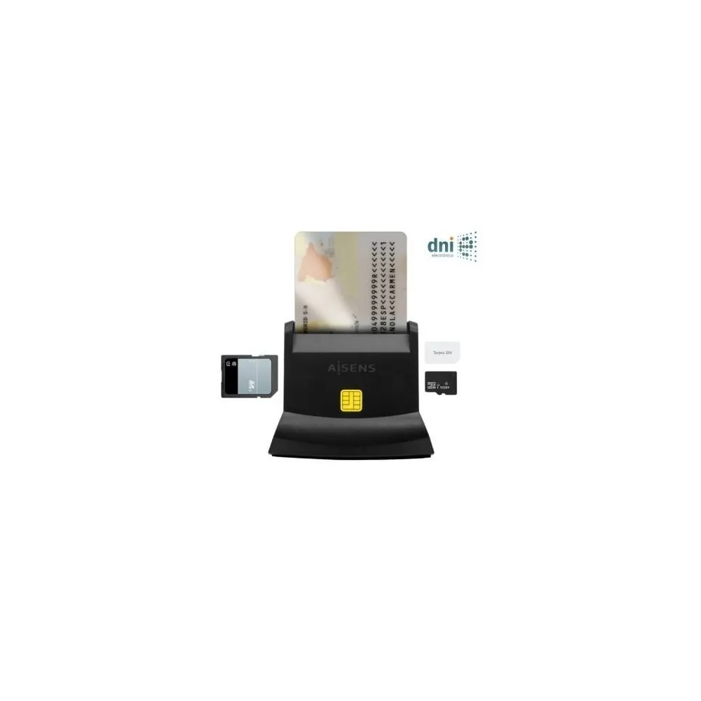 Aisens Leitor de cartão externo ASCR-SN04CSD-BK