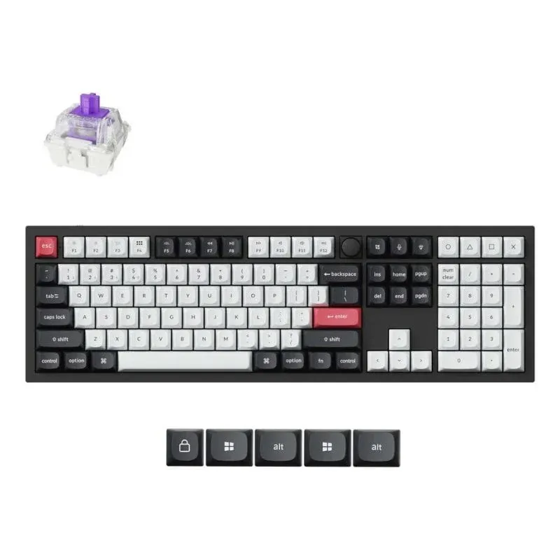 Teclado Keychron Q6 Hall Effect Magnético ISO ES retroiluminado sem fio e com fio