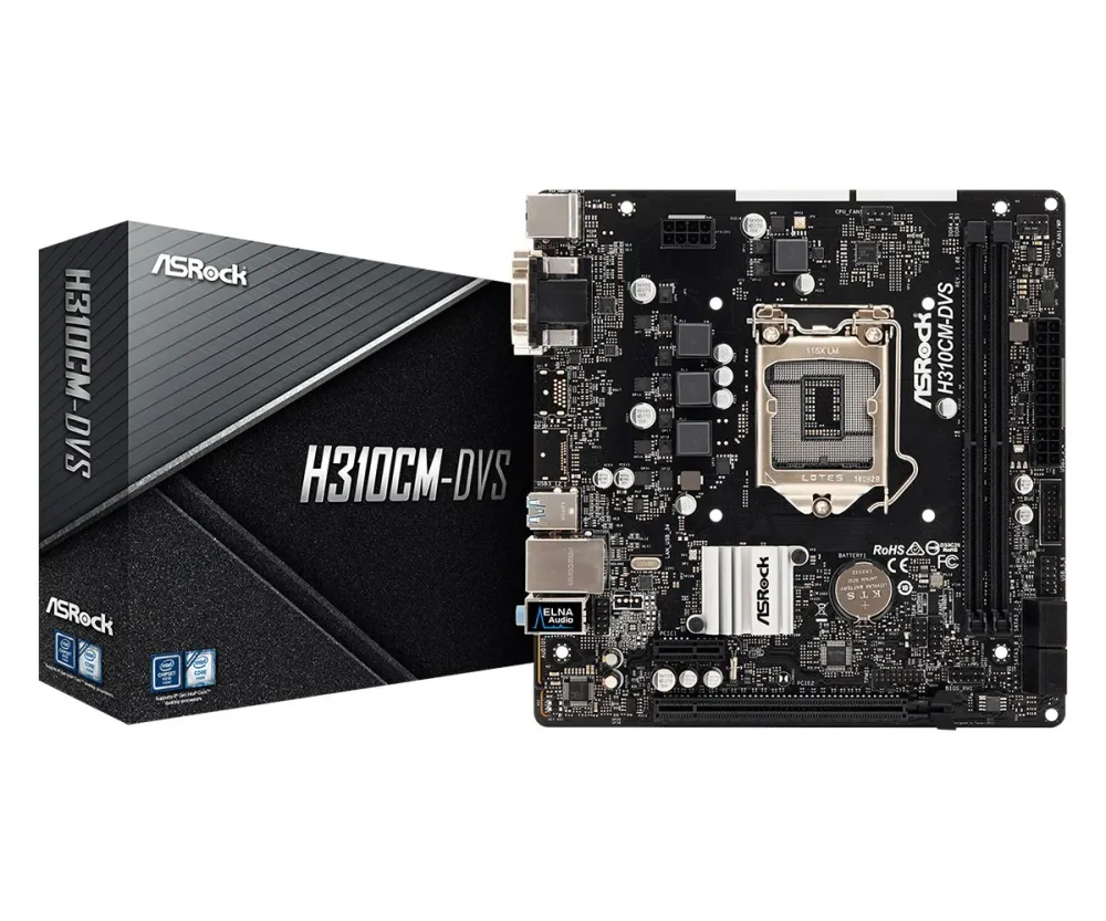 Motherboard Asrock H310CM-DVS Intel H310 LGA 1151 Micro ATX