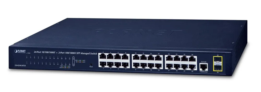 Planet GS-4210-24T2S - Managed - L2 - Gigabit Ethernet GS-4210-24T2S