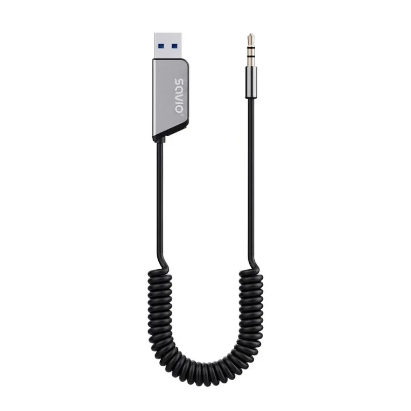 Ausavil Adaptador Aux Transmissor Savio Tr-16 com Função Mãos-Livres Bluetooth 5.3