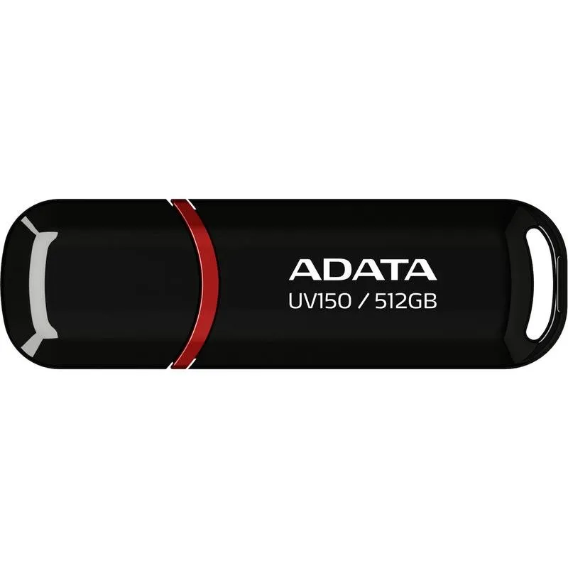 Pen Drive Pen USB ADATA UV150 512 GB USB 3.2 Gen 1 Preto Vermelho