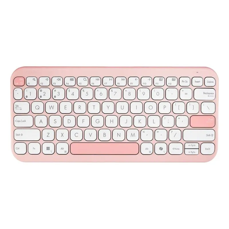 Teclado ASUS Marshmallow KW100 sem fios 75% QWERTZ alemão rosa