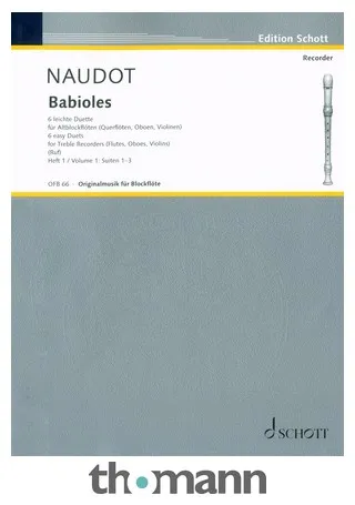 Schott Naudot Babioles op.10