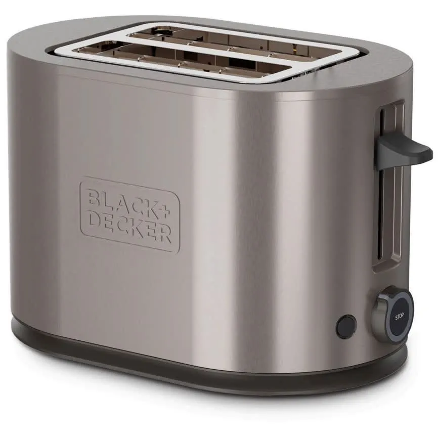 Tostadeira Black&Decker Bxto901E 900W 2R Curto Aço Inoxidável