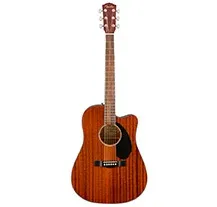 Guit Electro-Acústica dreadnought Fender CD60SCE All-Mahogany Natural