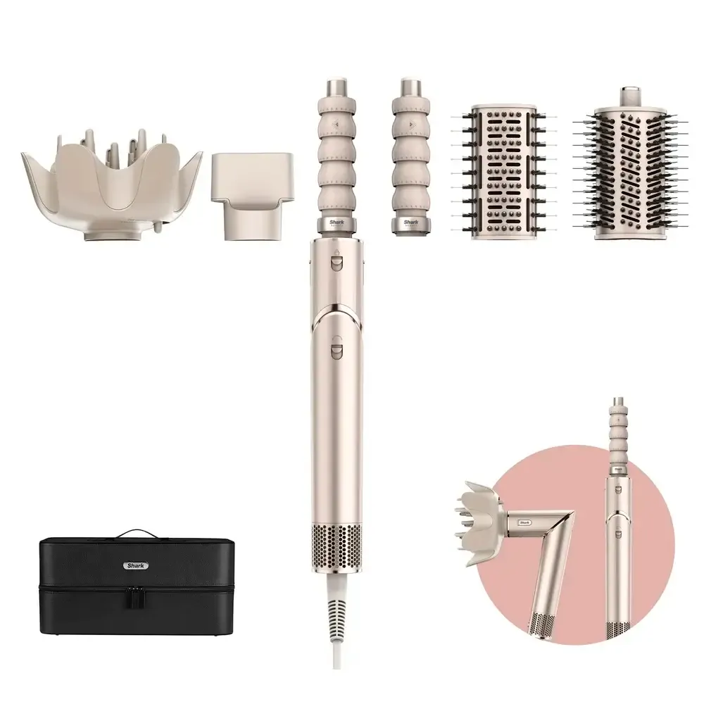 Modelador de Cabelo Shark HD446EU FlexStyle 5-in-1 1650W Dourado