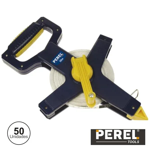 Fita Métrica Fibra De Vidro 50m Perel